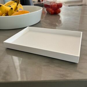 White Rectangular Tray Poppin Container Store